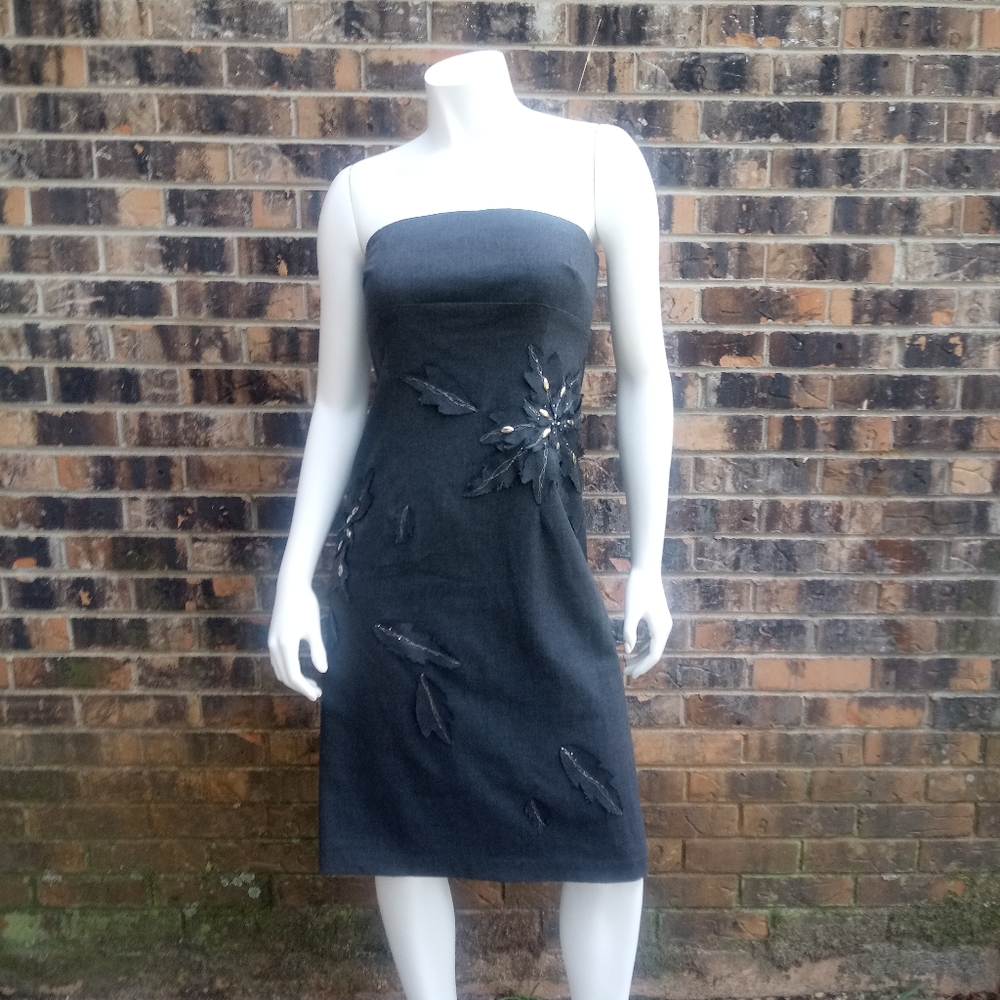 Ruth gray strapless dress